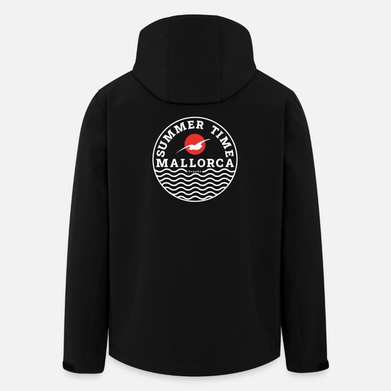 Mallorca Summertime Logo - Men’s Recycled Softshell Jacket by Stanley/Stella - black