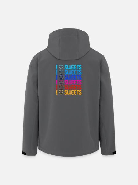 I love sweets statement sweet tooth - Men’s Recycled Softshell Jacket by Stanley/Stella - black