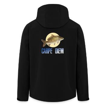 Carpe diem - Veste softshell homme en polyester recyclé Stanley/Stella - noir - Dos - AI Model Male 185 light (185cm)