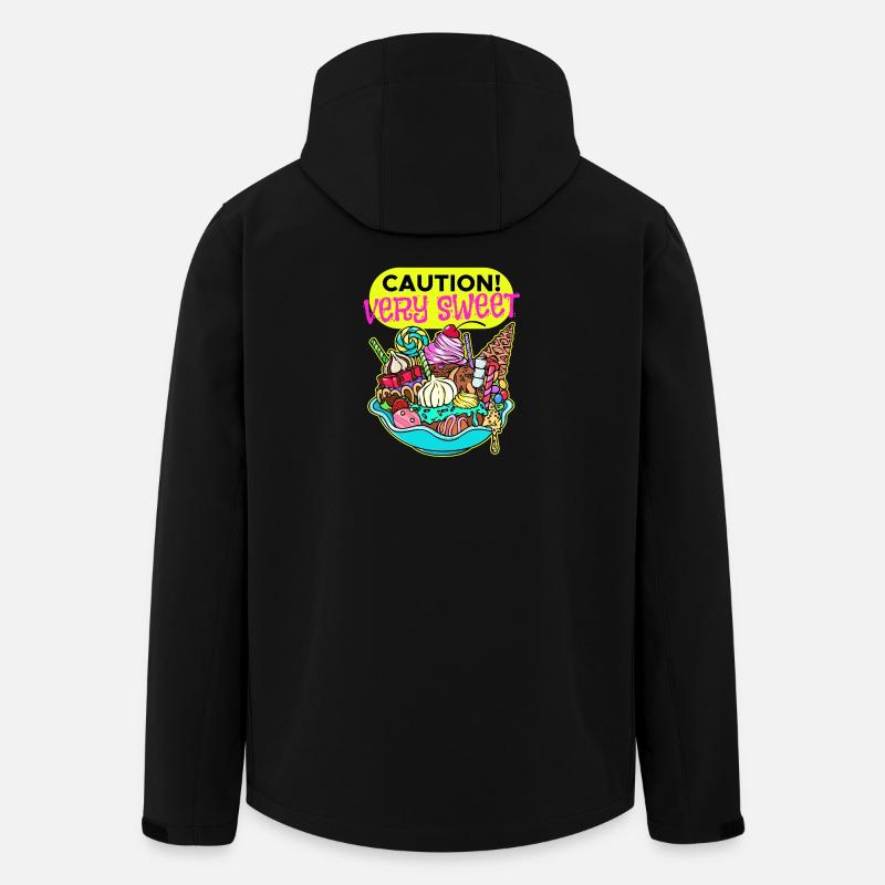 Chocolate Sweets Dessert Candy Statement - Veste softshell homme en polyester recyclé Stanley/Stella - noir