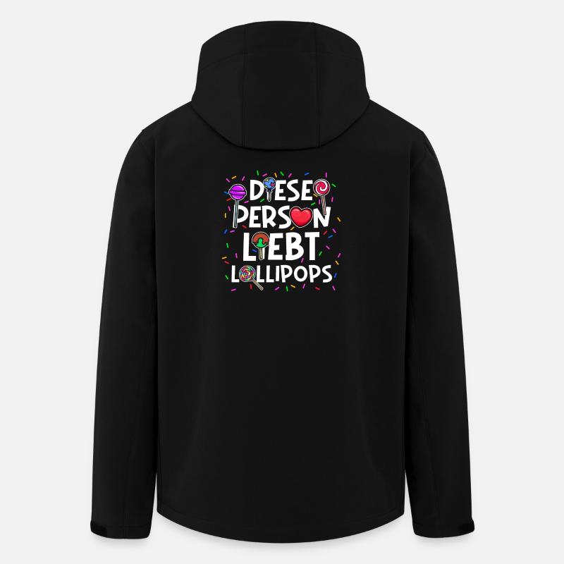 Schokolade Süßigkeiten Herz Bonbon Statement - Recycelte Männer Softshell-Jacke von Stanley/Stella - Schwarz