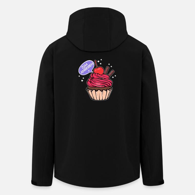 Süßigkeiten Statement Backen Cupcake Naschen - Recycelte Männer Softshell-Jacke von Stanley/Stella - Schwarz
