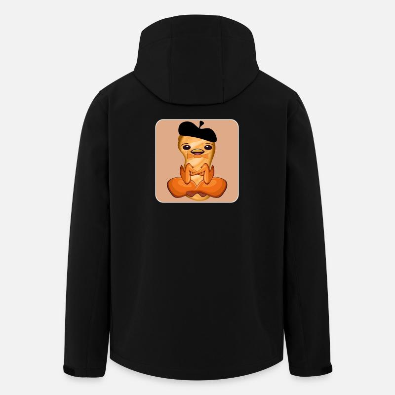 BBQ BRATHÄHNCHEN | BAGUETTE BASKENMÜTZE - Recycelte Männer Softshell-Jacke von Stanley/Stella - Schwarz