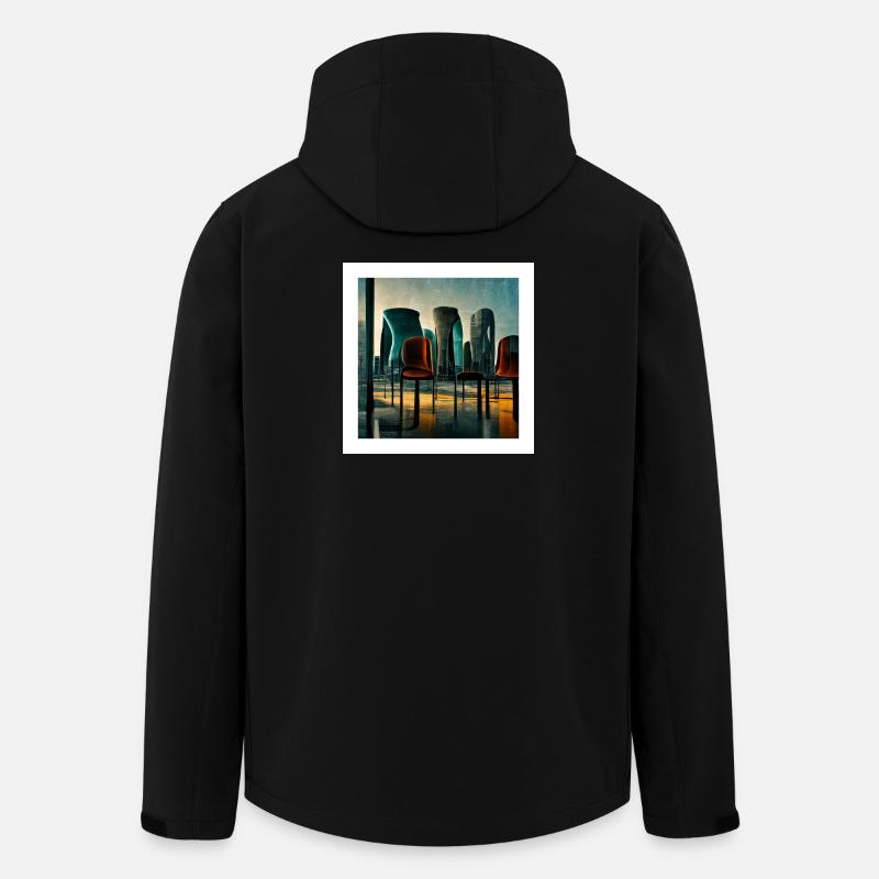 futuristische Stadtszene - Poster - Recycelte Männer Softshell-Jacke von Stanley/Stella - Schwarz