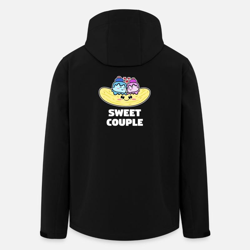 Süß Lecker Nachspeise Süßigkeiten Statement - Recycelte Männer Softshell-Jacke von Stanley/Stella - Schwarz