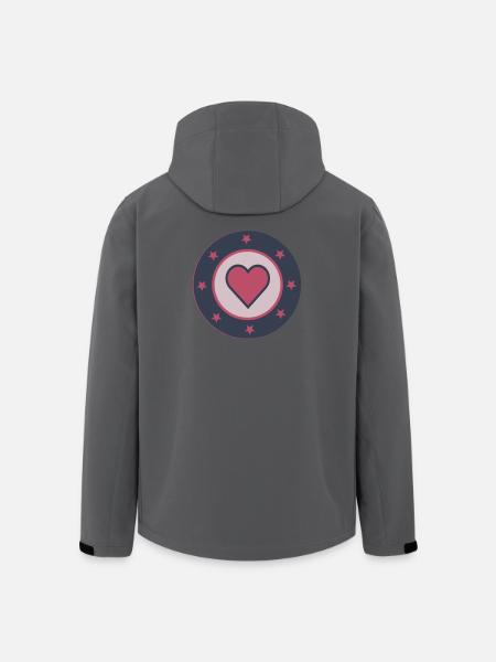 Sternenherz - Recycelte Männer Softshell-Jacke von Stanley/Stella - Schwarz