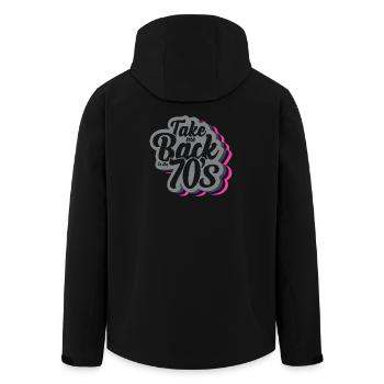Ramenez-moi dans les années 70 - Veste softshell homme en polyester recyclé Stanley/Stella - noir - Dos - AI Model Male 185 light (185cm)