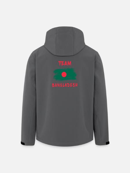 Team Bangladesh flags design - Men’s Recycled Softshell Jacket by Stanley/Stella - black