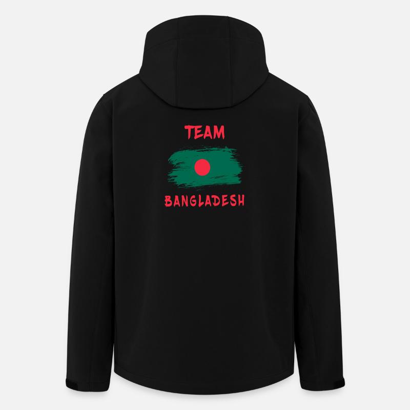 Drapeaux de l'équipe du Bangladesh - Veste softshell homme en polyester recyclé Stanley/Stella - noir