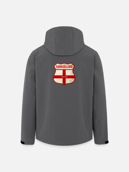 Sunderland England coat of arms - Men’s Recycled Softshell Jacket by Stanley/Stella - black