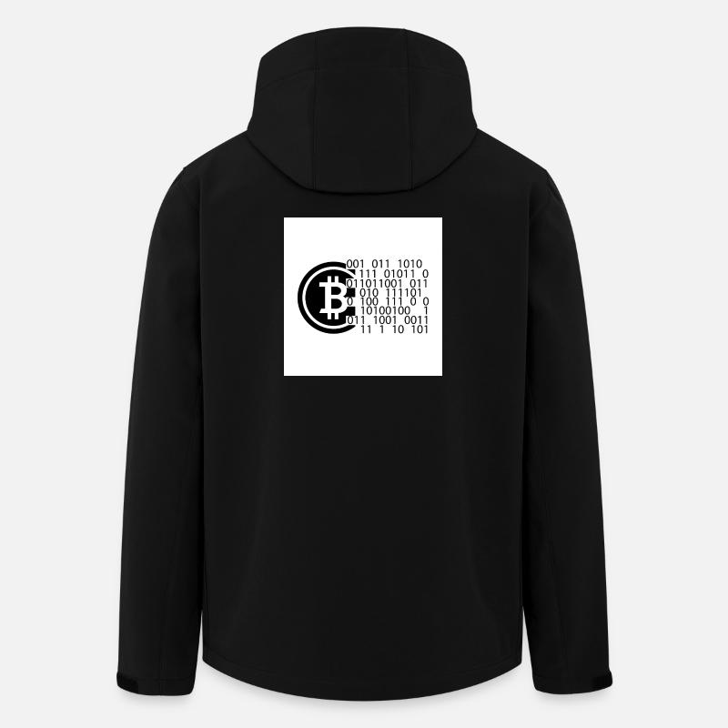 Bitcoin Code - Recycelte Männer Softshell-Jacke von Stanley/Stella - Schwarz