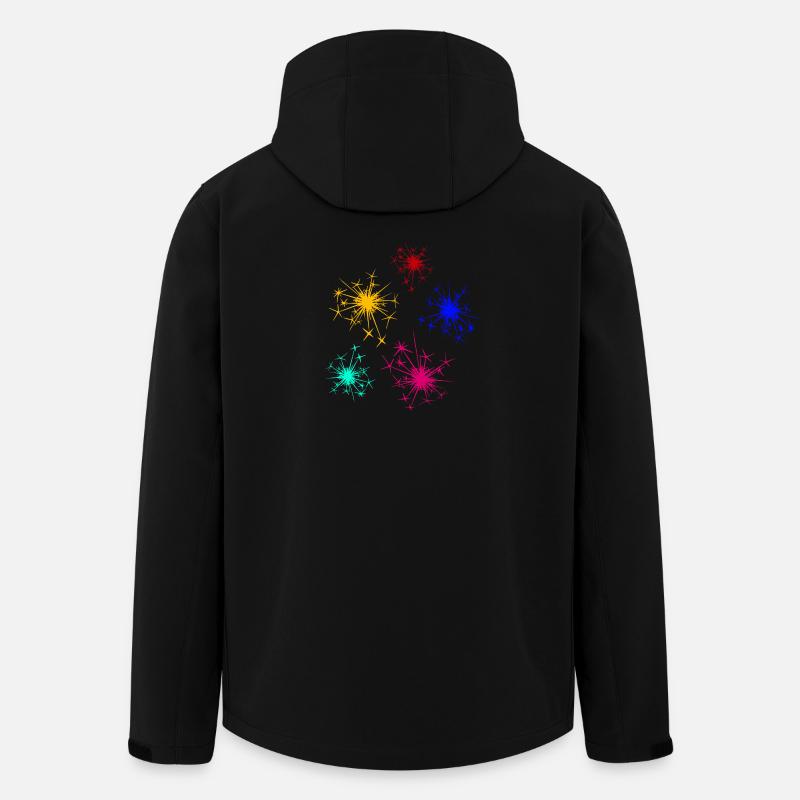 tolle geschenkideen, silvesterfeuerwerk - Recycelte Männer Softshell-Jacke von Stanley/Stella - Schwarz