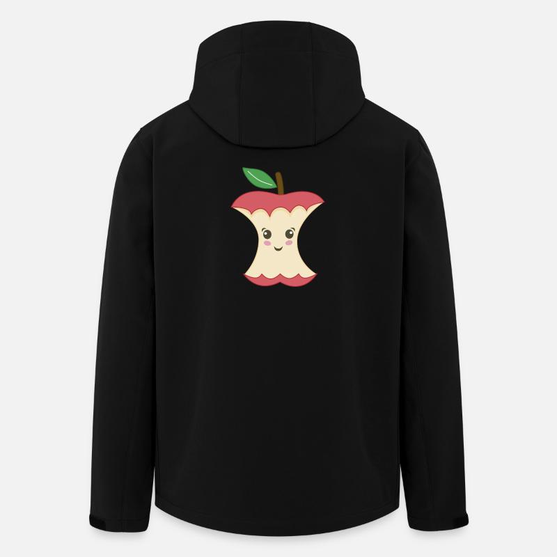 Kawaii Apple Trognon - Stanley/Stella Men's Recycled Softshell Jacket DISCOVERER - black