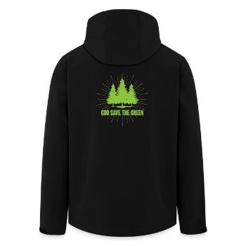 Dieu sauve le vert - Veste softshell homme en polyester recyclé Stanley/Stella - noir - Dos - AI Model Male 185 light (185cm)