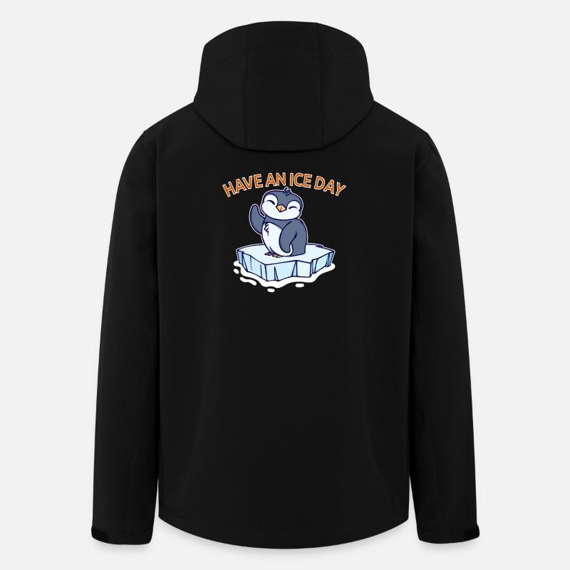 Antarktis Eis Kalt Pinguin Statement Seevogel - Recycelte Männer Softshell-Jacke von Stanley/Stella - Schwarz