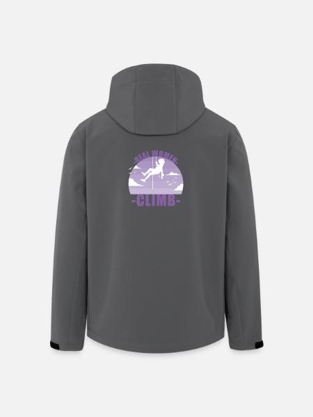 Klettern Bergsteigen Berge Mädchen Geschenk - Recycelte Männer Softshell-Jacke von Stanley/Stella - Schwarz