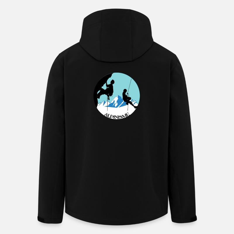 Bergsteigen - Recycelte Männer Softshell-Jacke von Stanley/Stella - Schwarz