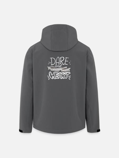 Motivational hand lettering message - Men’s Recycled Softshell Jacket by Stanley/Stella - black