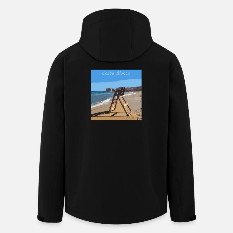 Costa Blanca - Recycelte Männer Softshell-Jacke von Stanley/Stella - Schwarz