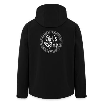Mädchen Trip Herz Logo - Recycelte Männer Softshell-Jacke von Stanley/Stella - Schwarz - Hinten - AI Model Male 185 light (185cm)