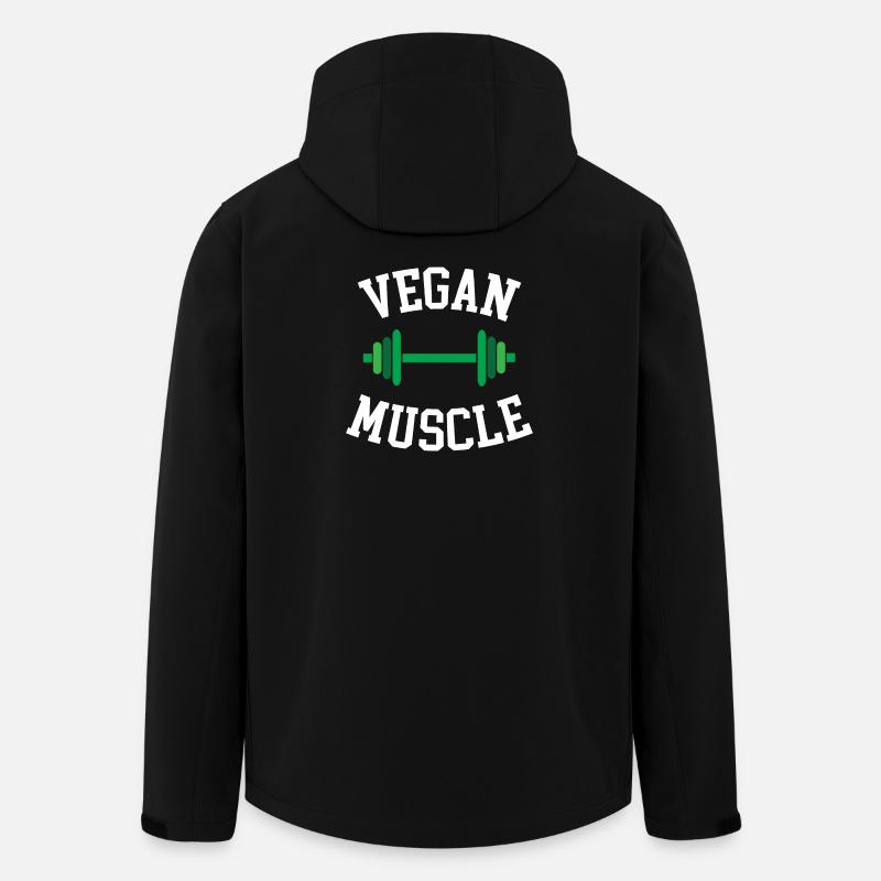 Muscle végétalien - Veste softshell homme en polyester recyclé Discoverer Stanley/Stella - noir