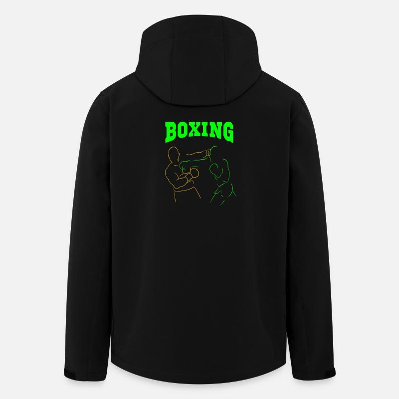 boxing - Veste softshell homme en polyester recyclé Stanley/Stella - noir