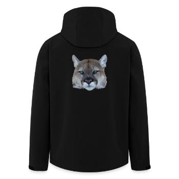 Panther - Recycelte Männer Softshell-Jacke von Stanley/Stella - Schwarz - Hinten - AI Model Male 185 light (185cm)