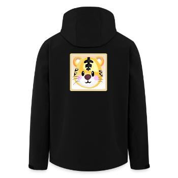 TIGER BABY MATERNELLE ENFANT - Veste softshell homme en polyester recyclé Stanley/Stella - noir - Dos - AI Model Male 185 light (185cm)