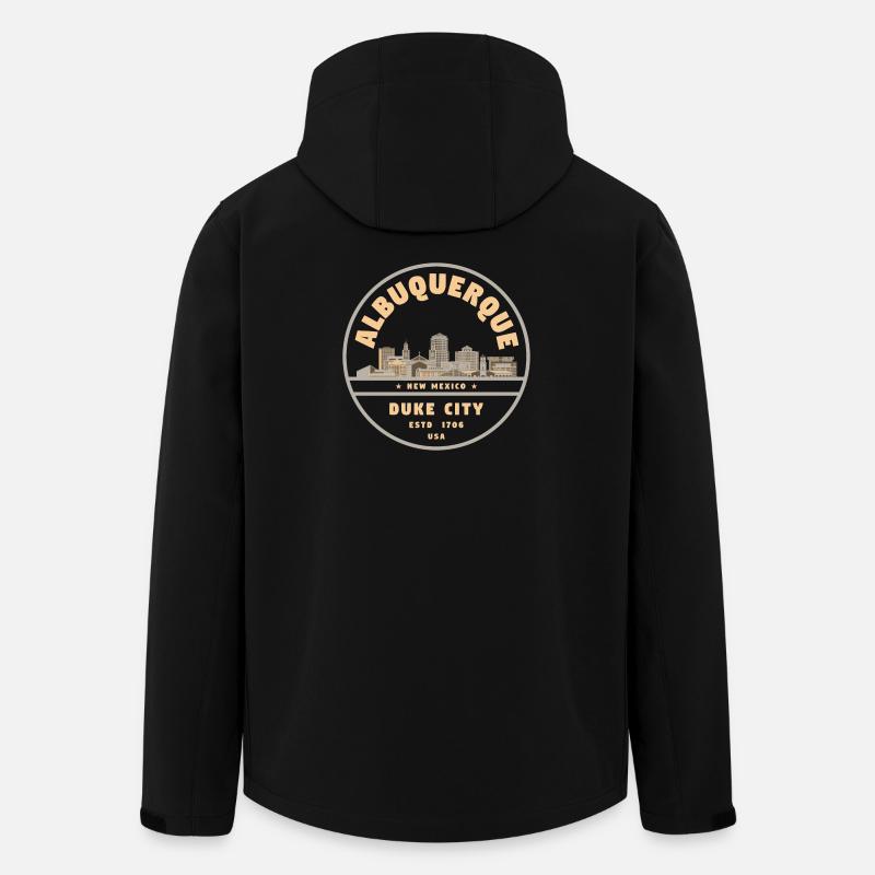 Duke City Skyline Albuquerque - Recycelte Männer Softshell-Jacke von Stanley/Stella - Schwarz
