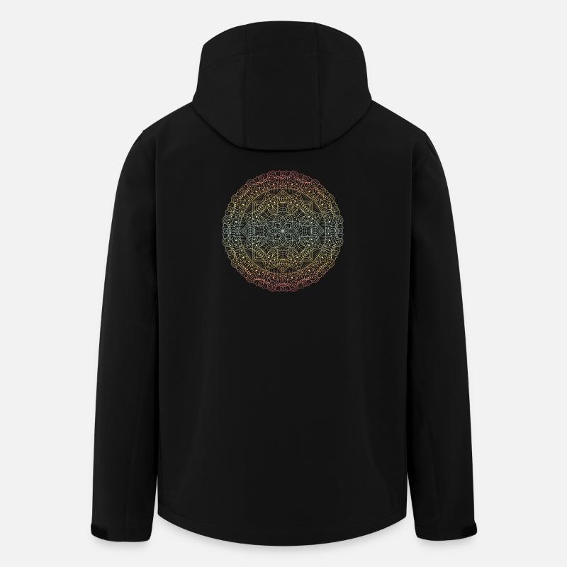 Mandala - Veste softshell homme en polyester recyclé Stanley/Stella - noir
