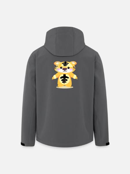 Tiger Pajamas - SLEEPING KIDS - Men’s Recycled Softshell Jacket by Stanley/Stella - black