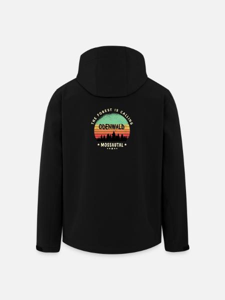 Mossautal Odenwald Design - Veste softshell homme en polyester recyclé Stanley/Stella - noir