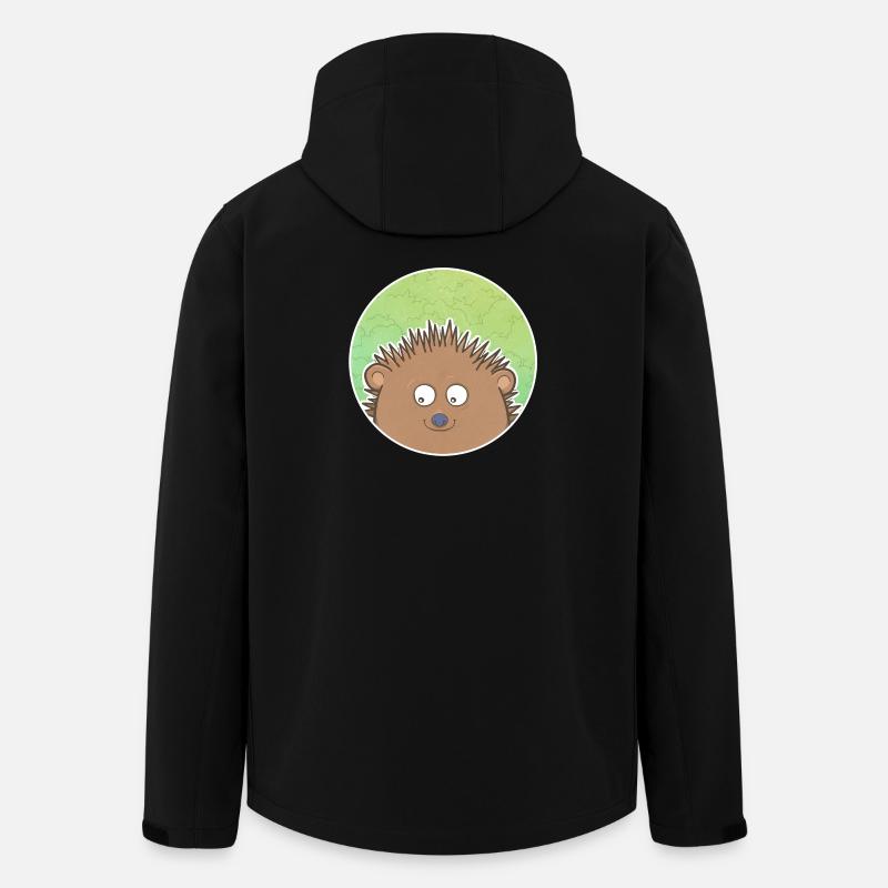 Igel - Recycelte Männer Softshell-Jacke von Stanley/Stella - Schwarz