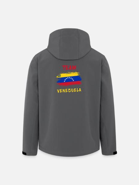 Team Venezuela - Men’s Recycled Softshell Jacket by Stanley/Stella - black