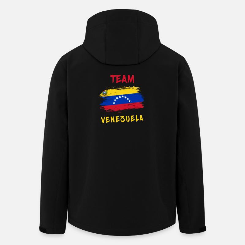 Team Venezuela - Men’s Recycled Softshell Jacket by Stanley/Stella - black