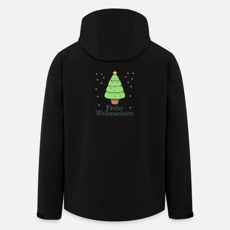 Frohe Weihnachten - Recycelte Männer Softshell-Jacke von Stanley/Stella - Schwarz