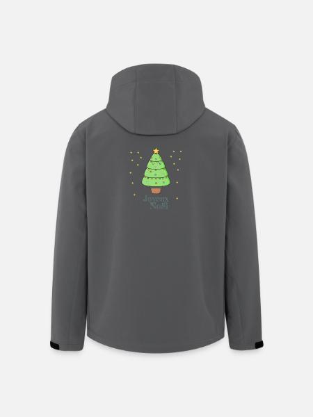 Joyeux Noël - Veste softshell homme en polyester recyclé Stanley/Stella - noir