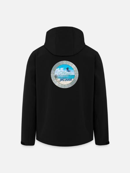 Meer geht immer – Strandlook - Recycelte Männer Softshell-Jacke von Stanley/Stella - Schwarz