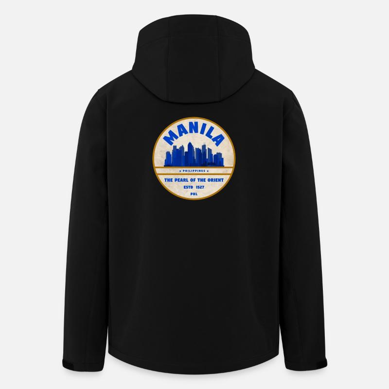 Horizon de Manille - Veste softshell homme en polyester recyclé Stanley/Stella - noir