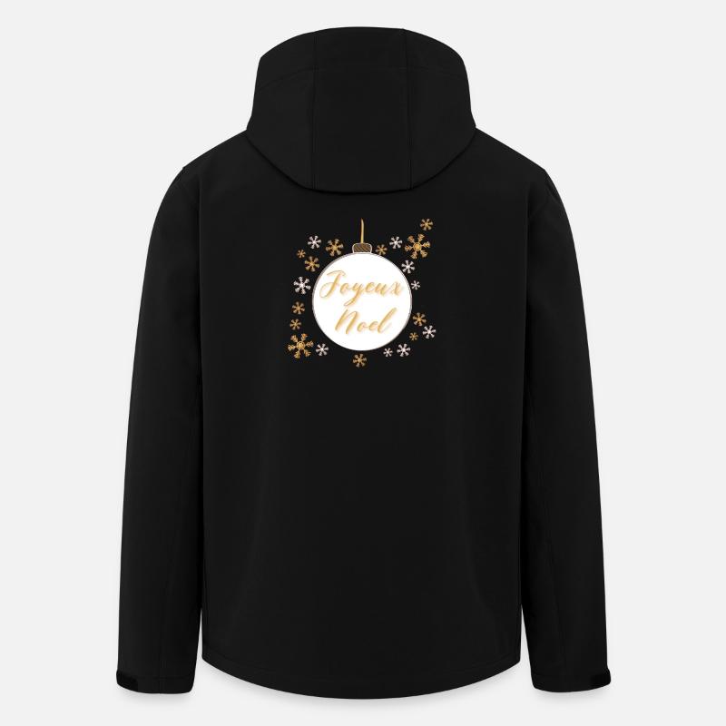 boule de noël "Joyeux noël" - Veste softshell homme en polyester recyclé Stanley/Stella - noir