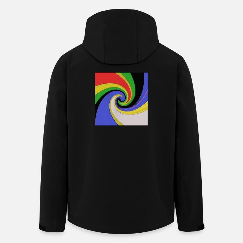 Vortex Pop Art100 - Recycelte Männer Softshell-Jacke von Stanley/Stella - Schwarz