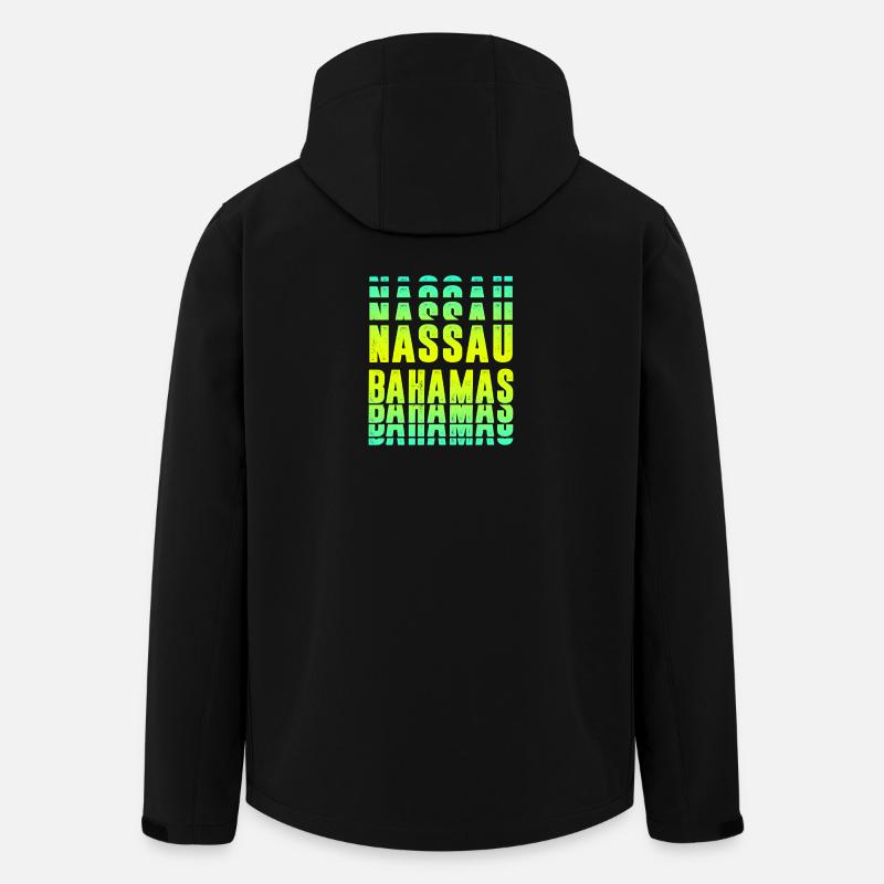 Nassau Bahamas Design - Recycelte Männer Softshell-Jacke von Stanley/Stella - Schwarz