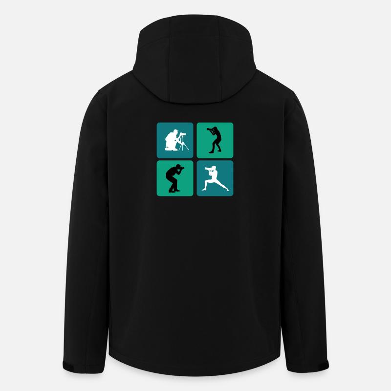 Fotograf Design - Recycelte Männer Softshell-Jacke von Stanley/Stella - Schwarz