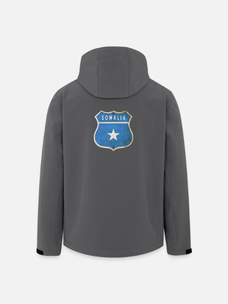 Somalia coat of arms flag design - Men’s Recycled Softshell Jacket by Stanley/Stella - black