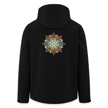 Mandala - Veste softshell homme en polyester recyclé Stanley/Stella - noir - Dos - AI Model Male 185 light (185cm)