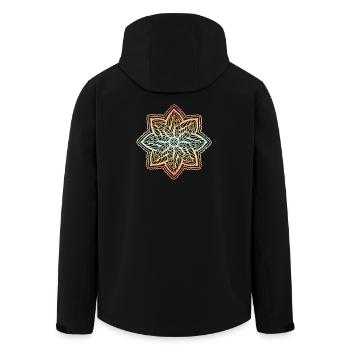 Mandala - Veste softshell homme en polyester recyclé Stanley/Stella - noir - Dos - AI Model Male 185 light (185cm)