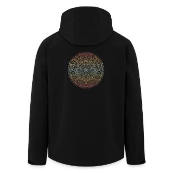 Mandala - Veste softshell homme en polyester recyclé Stanley/Stella - noir - Dos - AI Model Male 185 light (185cm)