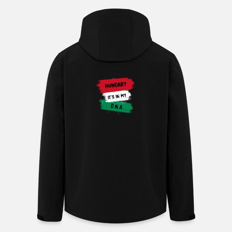 Ungarn ist in meiner DNA Flaggen Design - Recycelte Männer Softshell-Jacke von Stanley/Stella - Schwarz