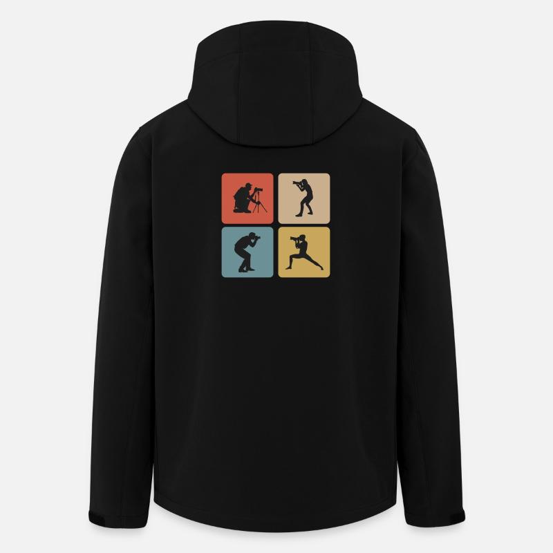 Fotograf Design - Recycelte Männer Softshell-Jacke von Stanley/Stella - Schwarz