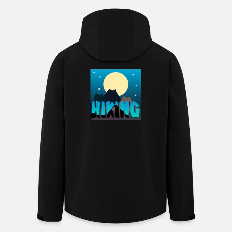 Katzenwandern - Landschaft - Recycelte Männer Softshell-Jacke Discoverer von Stanley/Stella - Schwarz